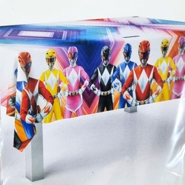 BeenSmile, Power Rangers Table Cloth Birthday Decoration Items for Kids Parties Celebrations and Birthdays, 1 Piece, 120 x 180 cm
