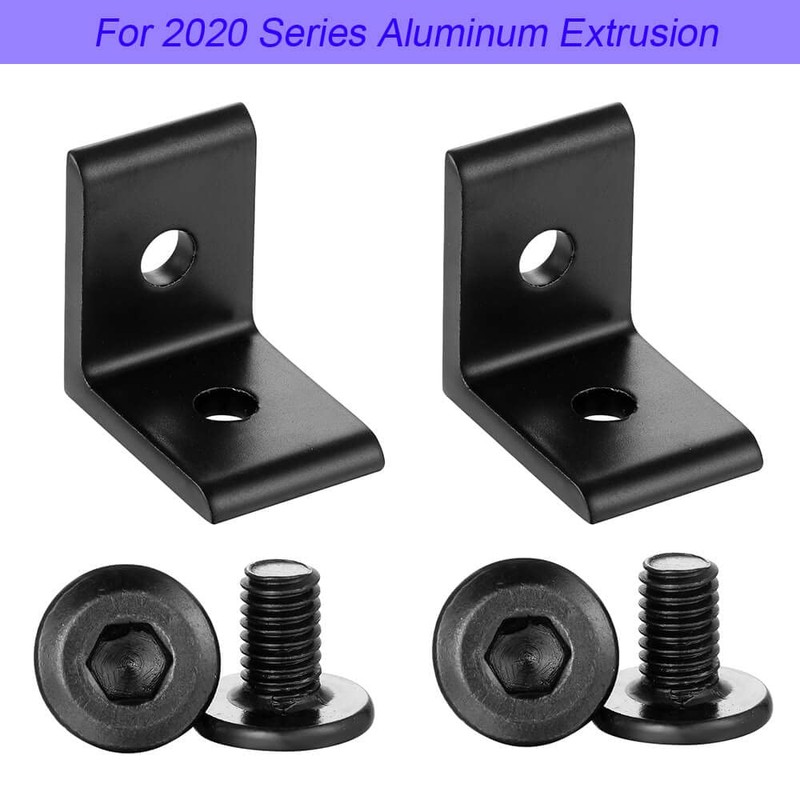 10pcs 2 Hole 2020 Series 90 Degree Inside Corner Bracket
