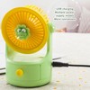 Desk Fan USB Charging Adjustable Angle Cute Portable Multifunction Air