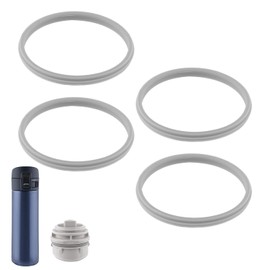 4pcs Stopper Cover Gasket Replacement for Zojirushi Stainless Steel Mug 16oz 12oz, Silicone Ring Seal Parts Leak-Proof O-Ring Parts Compatible with SM-K Series Accessories BPA Free