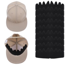 Ymapinc 10Pcs Hat Sweat Liner Protector Baseball Caps Inserts Shapers, Flexible Washable Reusable Felt Hat Liner Cap Fitter Inserts Sweat Protection