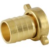fittingteile Hose Nozzle with Wing Union Nut, Flat Sealing Brass