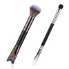 2pcs Nose Contour Brush, 2-in-1 Dual End U-Shape Soft Makeup