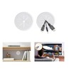 2Pcs Desk Cord Hole Cover, Cable Pass Through Wall Plate,