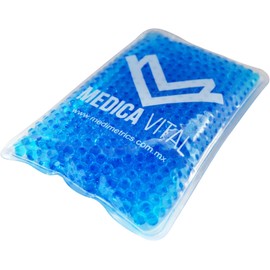 MEDIMETRICS COMPRESA DE GEL FRÍO-CALIENTE 4”x6” MEDICAL VITAL MV Bolsa Terapéutica Reutilizable para Compresas Frías y Calientes Alivio Muscular, Inflamación, Golpes y Terapia Física (AZUL)