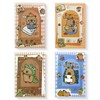 Geluode Capybara Notebooks, A5 Size 4 Packs in 4 Designs 5.3" x 8.1" Cute NotePad Diary for Birthday Gifts Stocking Stuffers Office Business School Kids Students Rewards