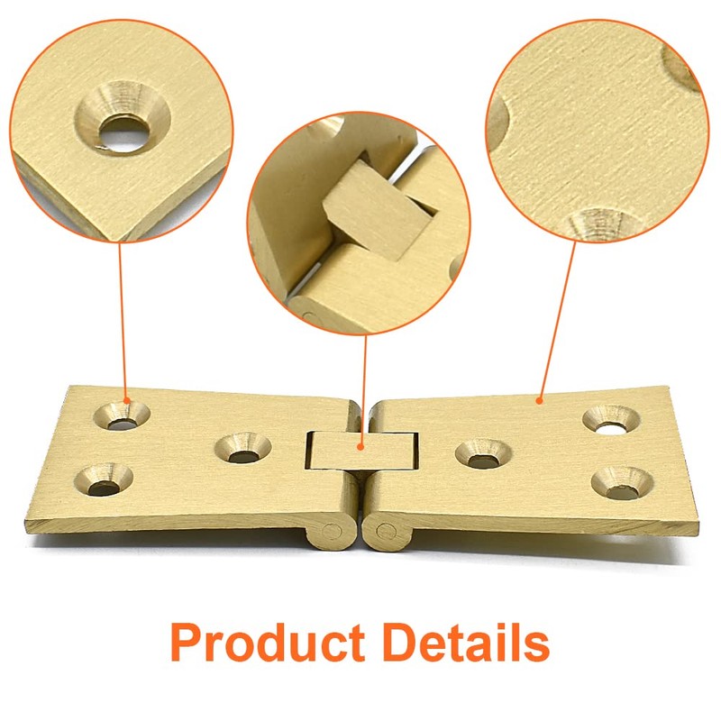 2Pcs Brass Butler Tray Hinge 180 Degree for Butler Folding