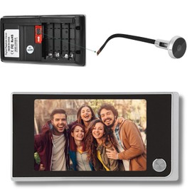 ​Rankomu 3.5 Inch Digital Door Viewer Camera with 120° Wide Angle, HD LCD Screen, 24/7 Monitoring, Easy Installation for Front Door Security, Compatible with 14-28 mm Hole & 35-100 mm Door Thickness