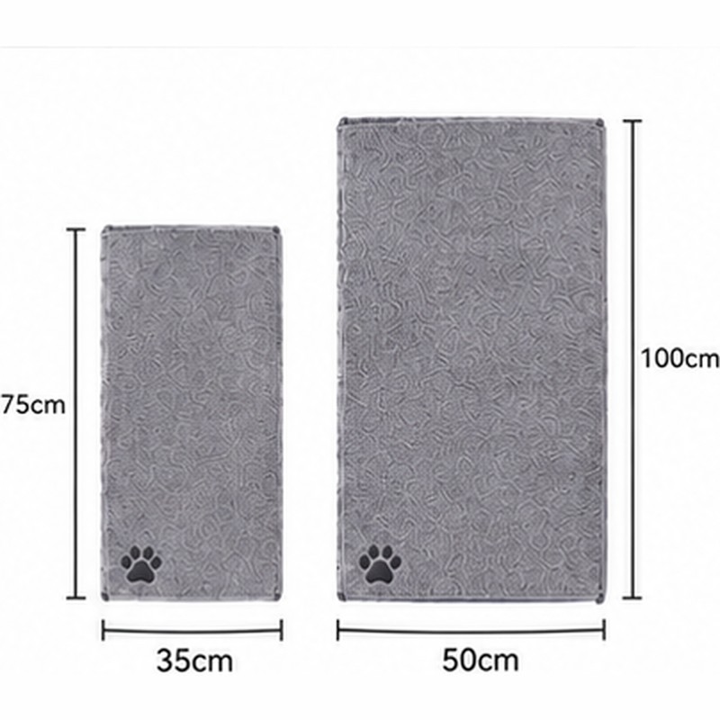 Pet Bath Towel for Dogs & Cats – Soft Microfiber,