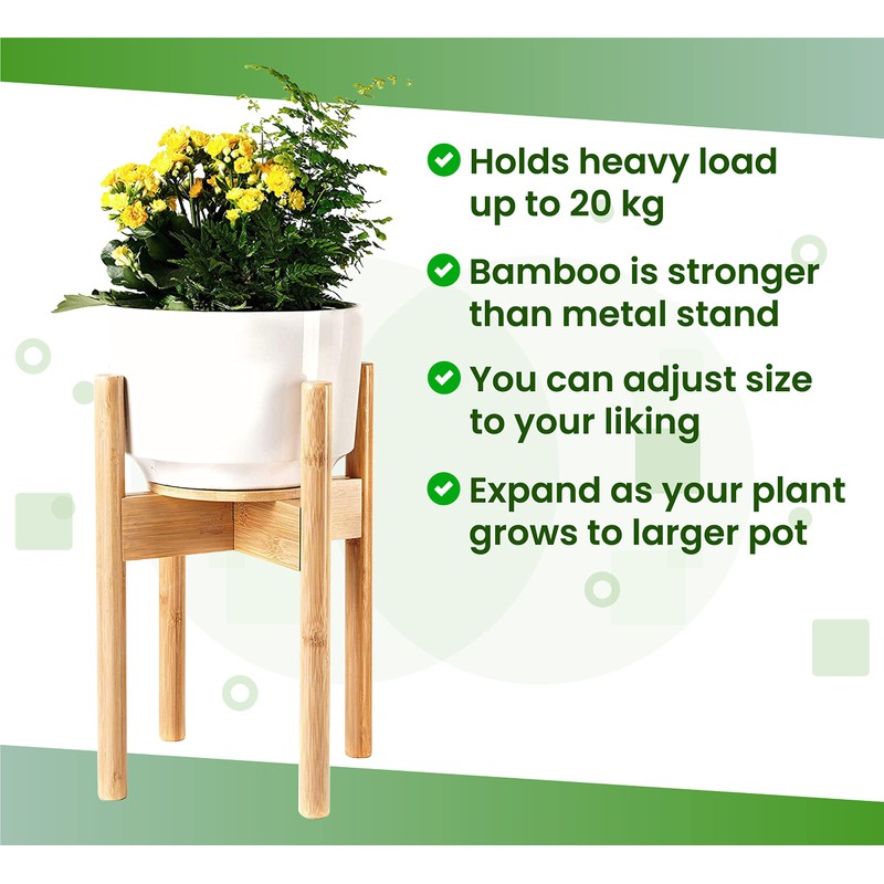 ZPirates Plant Stand for Indoor - Adjustable Sideways to fit