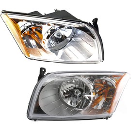 Garage-Pro Driver and Passenger Side Headlight for Dodge Caliber 2007-2012 Halogen With bulb(s) Replaces# 5303739AK 5303738AK 5303738AJ