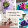 100%Mosel Fleece Table Runner, Purple (30 cm x 25 m),