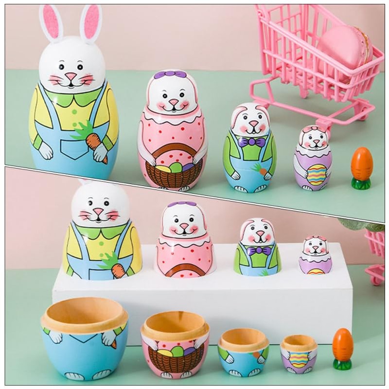 MAGICLULU 1 Set Creative for Craft Adorable Russian Decorations Doll