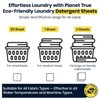 Planet True Eco-Friendly Laundry Detergent Sheets – 100 Loads (50