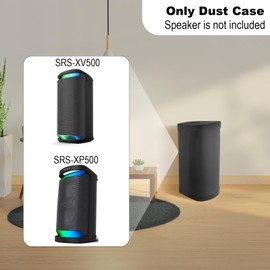 TXEsign Dust Cover Protective Case for Sony SRS-XV500 &SRS-XP500 X-Series, Stretch Speaker Cover Dust Case with Elastic Band for Sony XV 500