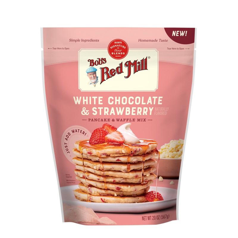 Bob's Red Mill White Chocolate & Strawberry Pancake Mix, 20oz