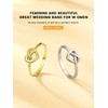 Bestyle 925 Sterling Silver Celtic Love Knot Ring, Simple Eternity