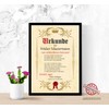 Retirement Certificate Personal Retirement Gift Idea for Farewell to Work