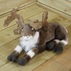 40cm Sitting Fabric Plush Reindeer Christmas Decoration / Ornament