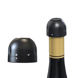PTZMZB 2 Packs Champagne Stoppers, Leakproof Champagne Stoppers, Reusable Champagne Preserver Bottle Saver, Champagne, Cava, Prosecco Sparkling Wine Keep Fresh,Fits Most Champagne Bottle.