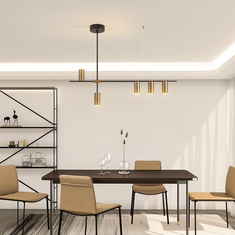Siittoo Pendant Light Fixtures, Dimmable Modern LED Chandelier Lighting with