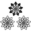 Dycmetal - Flores de metal para pared, decoración del hogar