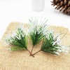 fypuda 40PCS Artificial Snow Pine Needles Branches Small Twigs Stems