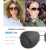 EYERNO Mirrored Aviator Sunglasses For Men Women Fashion Designer UV400