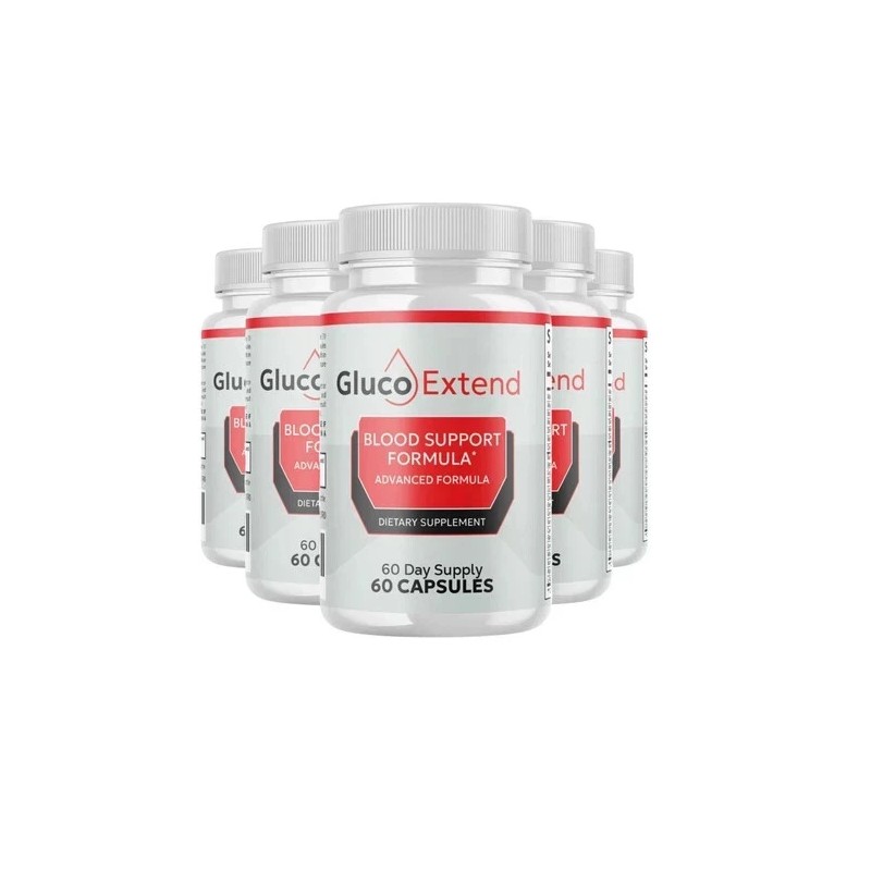 Gluco Extend 5-Pack Gluco Extend Blood Support, GlucoExtend Glyco Support