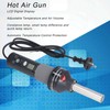 6Pcs Hot Air Gun LCD Digital Display Adjustable Portable Heating