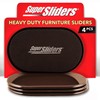 Super Sliders4724095N Reusable XL Heavy Furniture Movers for Carpet- Quickly