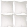 Allgala 4-Pack Decorative Throw Pillow Cover 18x18 Inch (White)-PW82212
