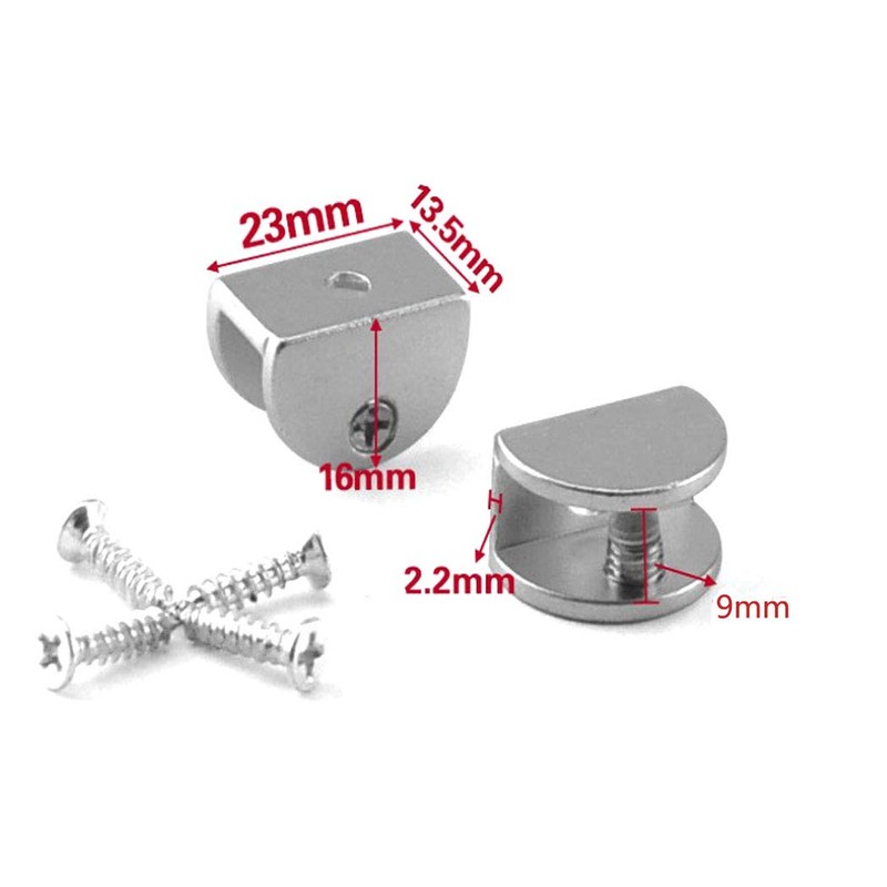 Lician Glass Shelf Clamp Holder Bracket for Kitchen, Bookshelf &