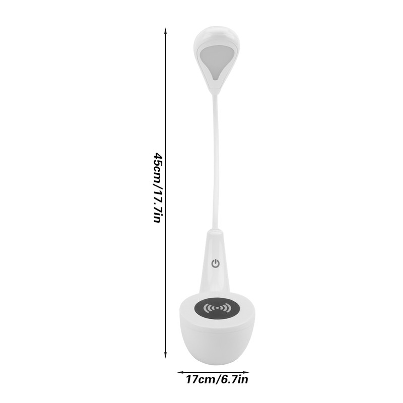 USB Wireless Charging Desk Reading LED Light Studyroom Table Night