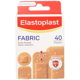 Elastoplast Extra Flexible Fabric Plasters Total 200 Strips (40 Strips X 5 Pack)