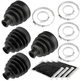 Caltric 2 Front Axle Inner Outer CV Boot Kit for Can-Am Renegade 800 800R 4X4 2007-2012