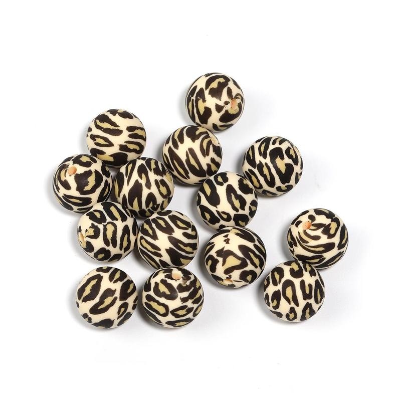 【B170】 Beads for DIY Projects: 15mm Round, Mixed Color, 30Qty