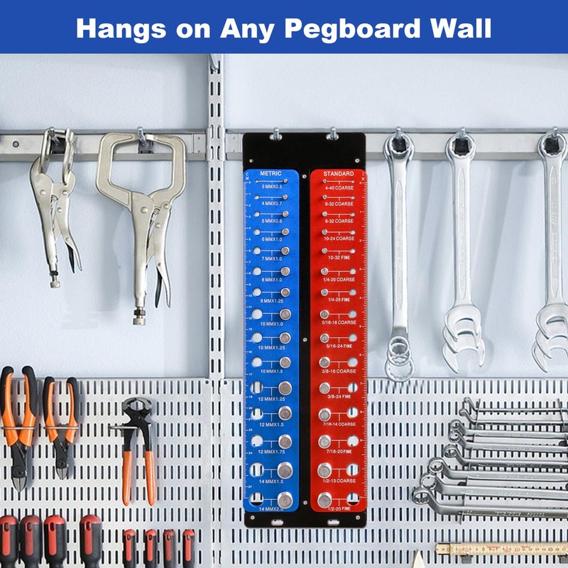 Detachable Magnetic Nut and Bolt Thread Checker, 30 Bolt and