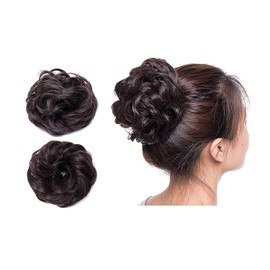 Akashkrishna Hair Juda Bun Hair Extension and Hair Bun Styling Accessories in Natural Color for Women Set of 2 Pack of 1