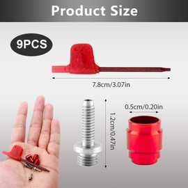 4 Sets Bike Oil Olive Insert Disc Brake Connecting Insert Kit for Avid Sram Bicycle Hydraulic Hose Fitting Insert Tool Disc StealthamaJig Brake Hose STEALTH-A-MAJIG Quick Install with T8 Spanner