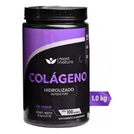 Colágeno Hidrolizado Most Natura Polvo Puro 1 Kg Sin Sabor                                                                                            