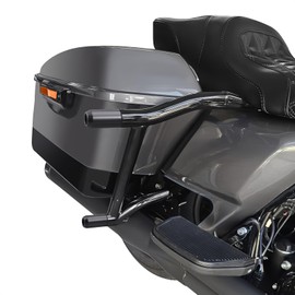 Drytuns Motorycycle Saddle Bag Guards Rear Saddlebag Guards Support Compatible with 2009-2024 Harley Touring Street Glide Road King Electra Ultra Road Glide