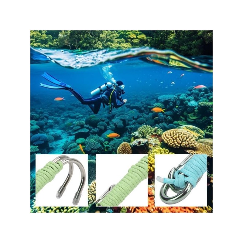 Hominas Diving Drift Hook, Diving Double Stainless Steel Reef Hook,