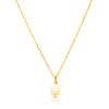 Sterling Silver Ukrainian Tiny 1 cm Trident/Trizub Necklace Pendant with