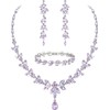 EVER FAITH Mujer Set de Joyería Cristal Austriaco Bola de