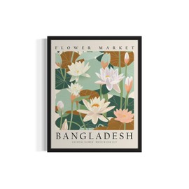 Brasil, Cattleya Labiata - Póster de impresión artística, arte de pared del mercado de flores, decoración floral para recámara, cocina, baño, decoración de sala de estar, 52 (Brasil, Cattleya Labiata