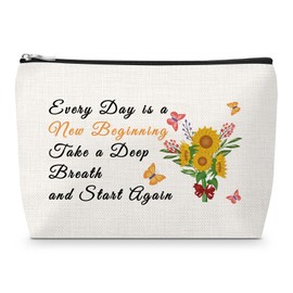 Sfodiary Encouragement Makeup Bag for Women Inspirational Gift for Coworker Boss Motivational Cosmetic Bag for Friend BFF Family Graduation Gift for Daughter Christmas Birthday Presents Idea