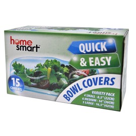 Home Smart Clear Bowl Covers Assorted Sizes
