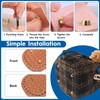 8 Pcs Luggage Flat Stud Rivet, 10 * 6mm Round