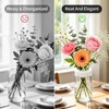 Clear Silicone Flower Stem Holder for Vases, Spiral Floral Arranger